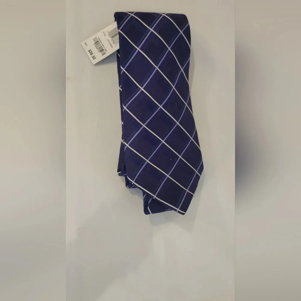 NWT‎ - CLUB ROOM NAVY PLAID TIE